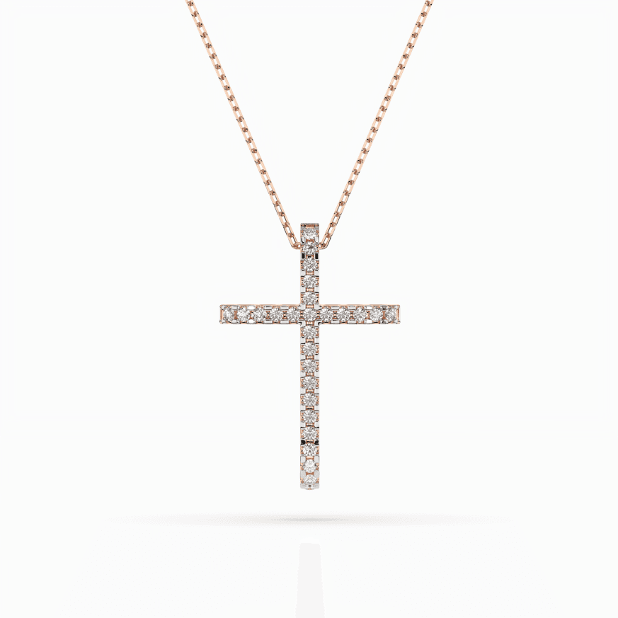 CARA DIAMANTI Gold Necklace with Diamonds K104-10026R