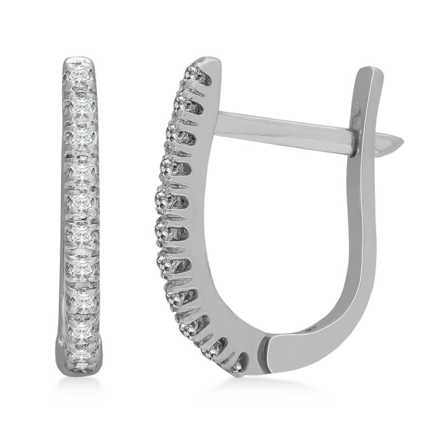 CARA DIAMANTI Gold Earrings with Diamonds K102-10076