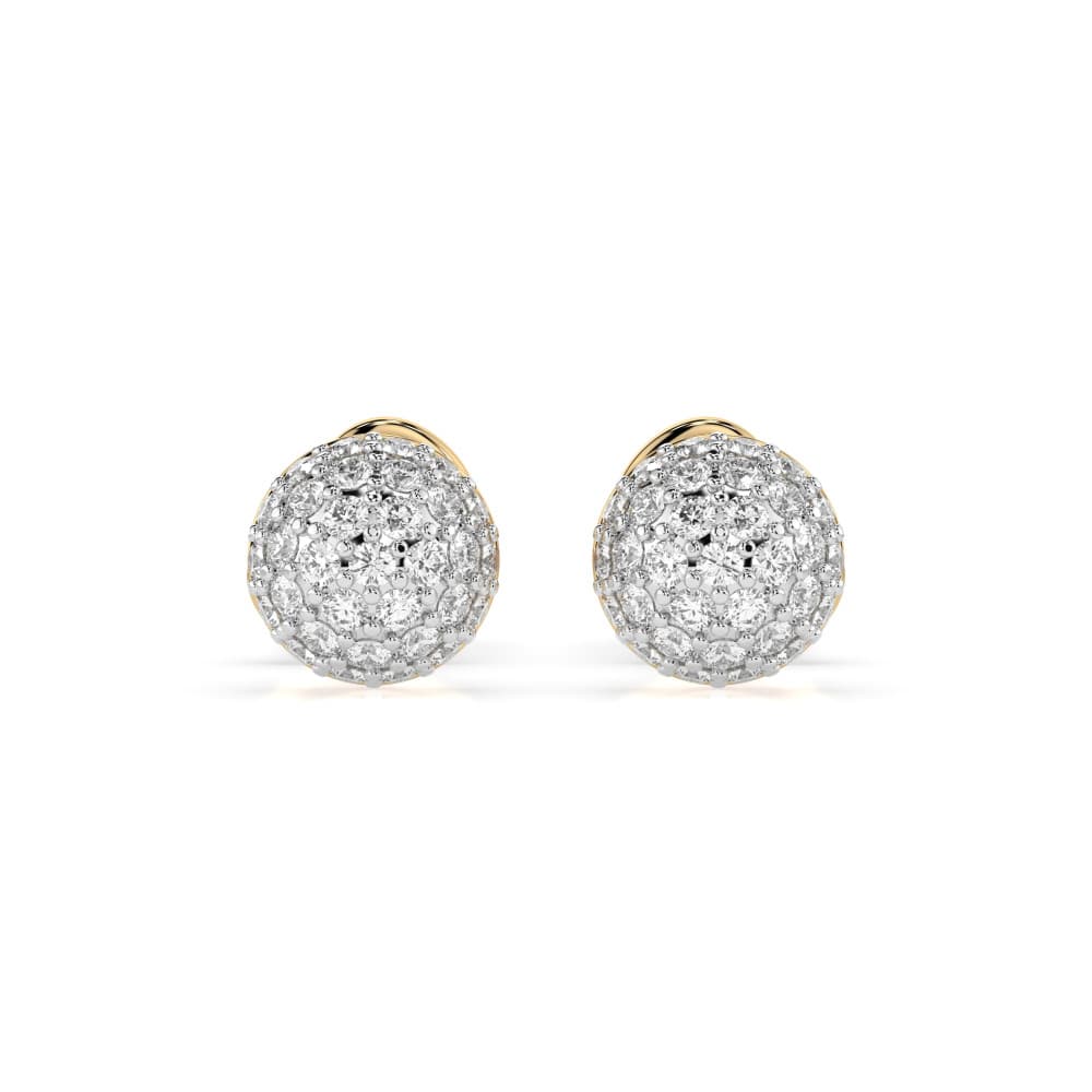 CARA DIAMANTI Gold Earrings with Diamonds K102-10090