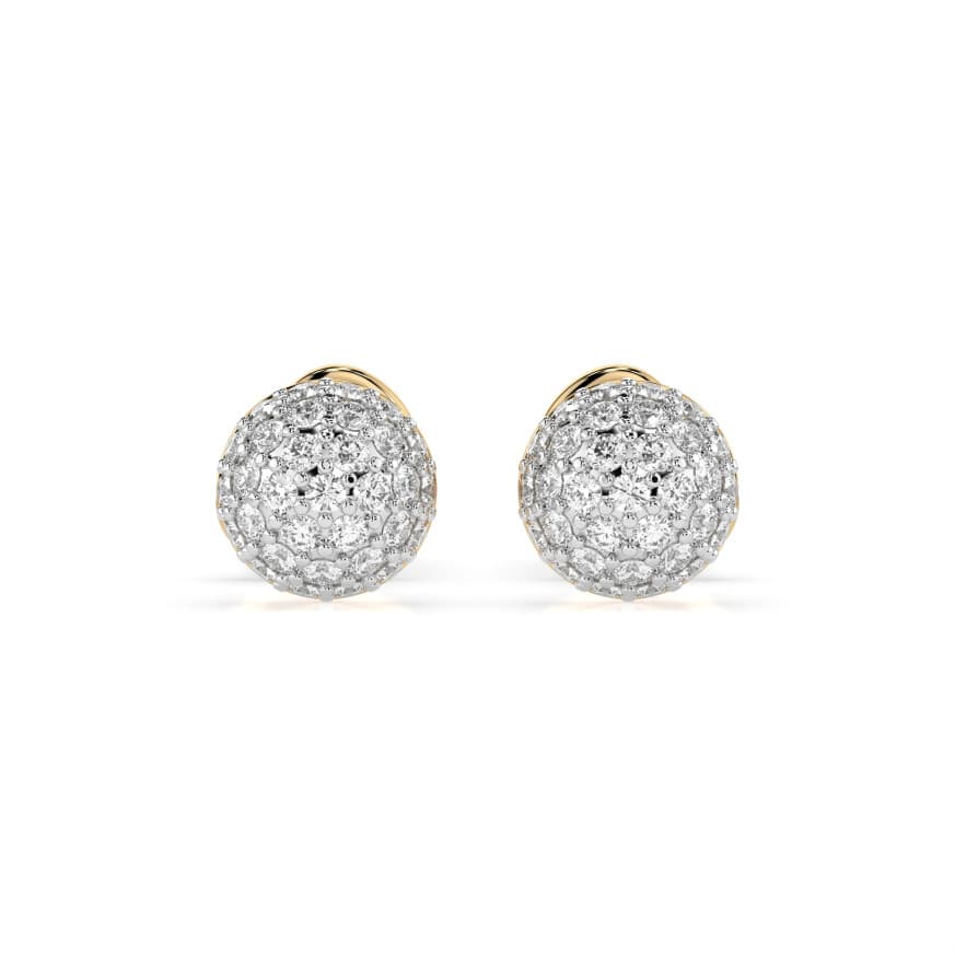 CARA DIAMANTI Gold Earrings with Diamonds K102-10090Y