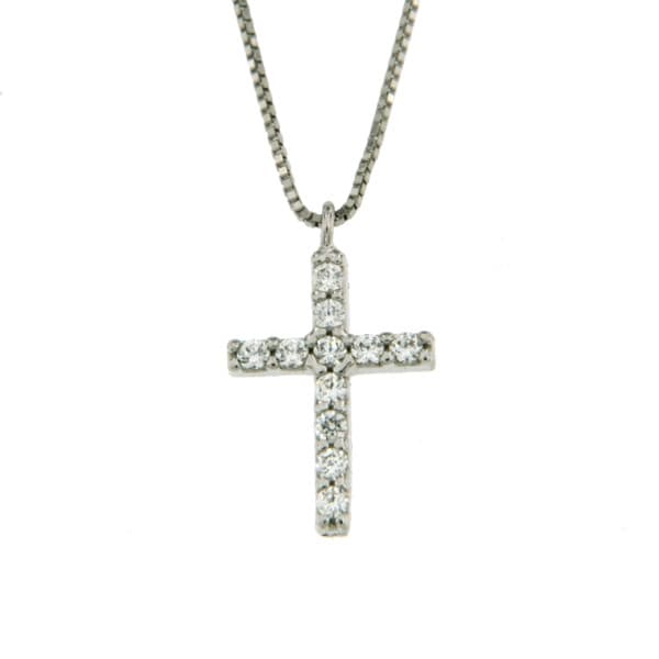 CARA DIAMANTI Gold Necklace with Zirconia P2356