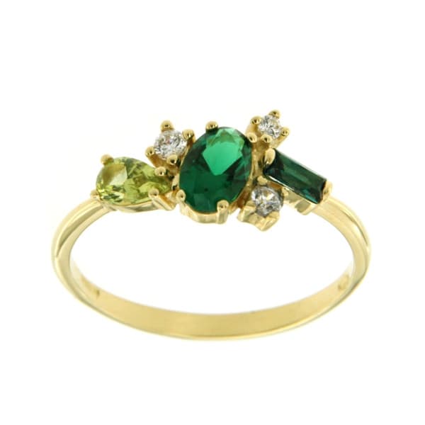 CARA DIAMANTI Gold Ring with Zirconia A4053 C2