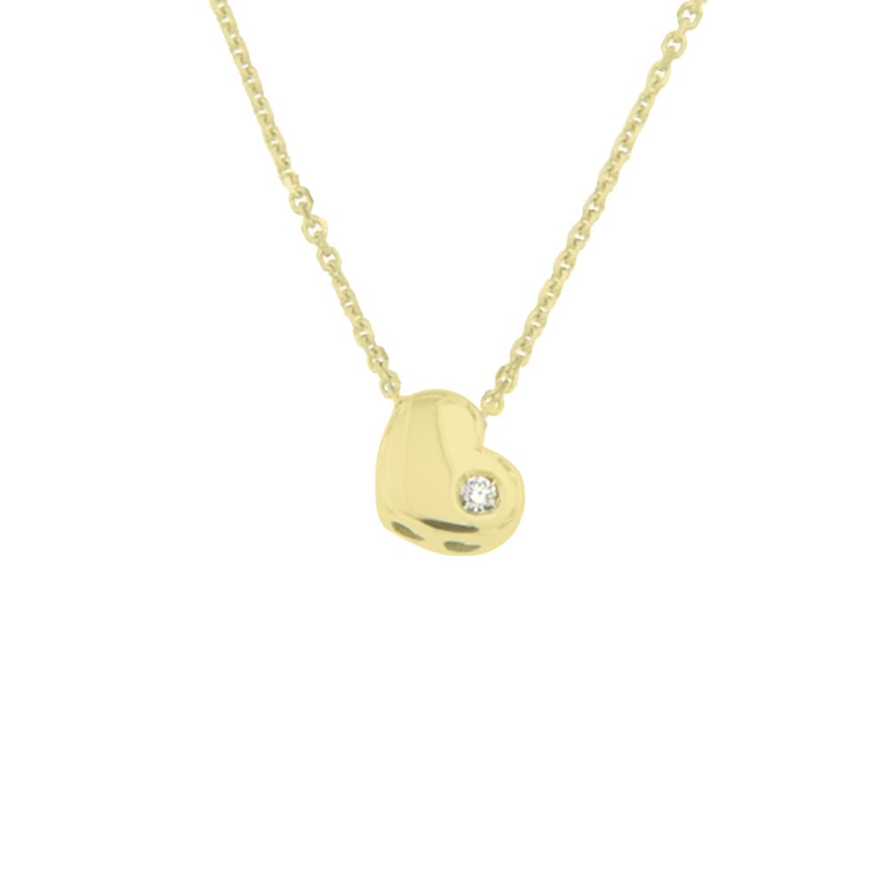 CARA DIAMANTI Gold Necklace with Diamond CLN1527Y/0.005ctSI/H