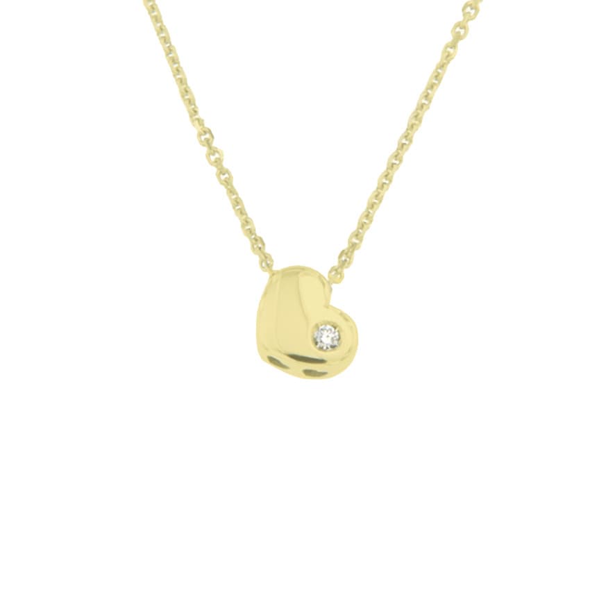 CARA DIAMANTI Gold Necklace with Diamond CLN1527Y/0.005ctSI/H