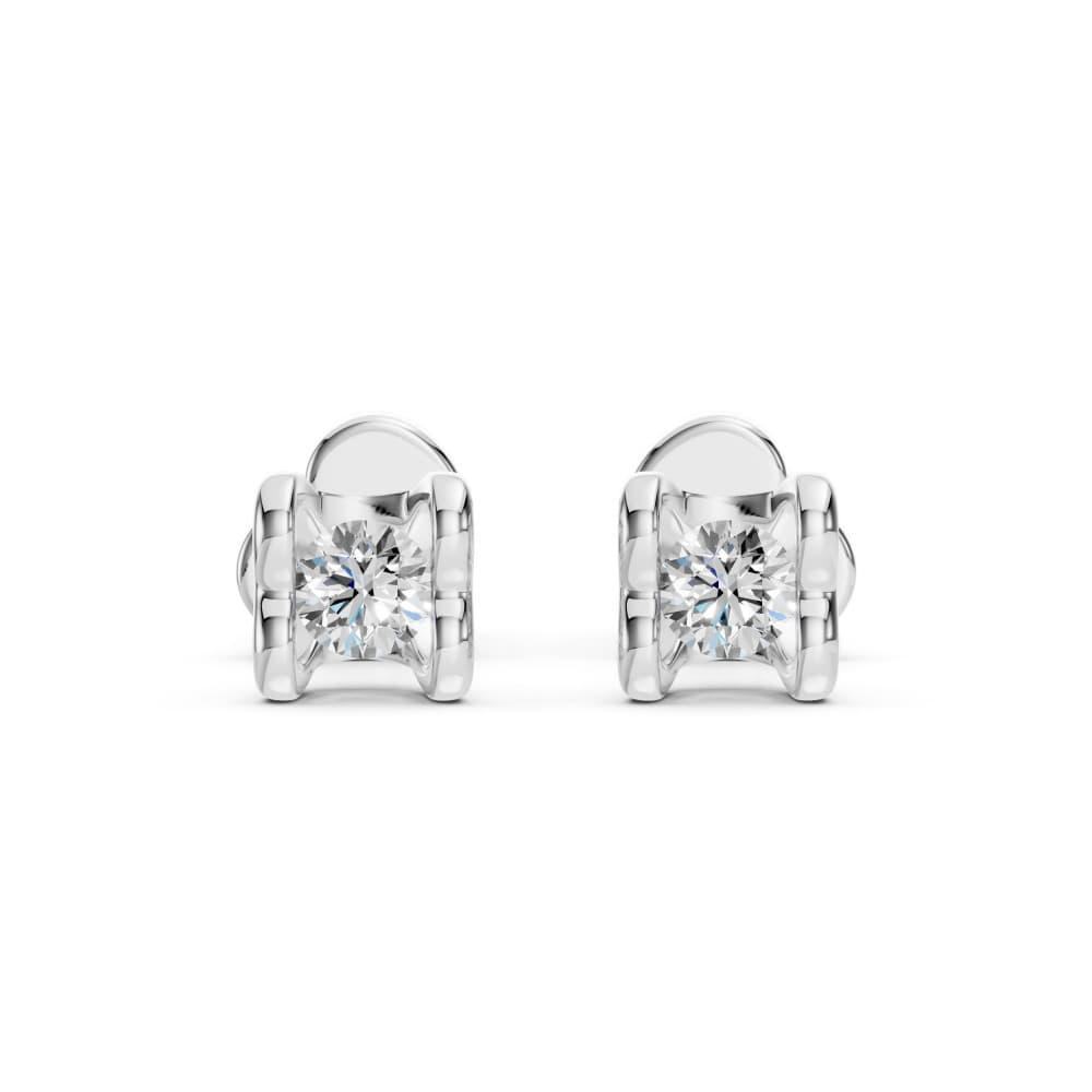 CARA DIAMANTI Gold Earrings with Diamonds K102-10013