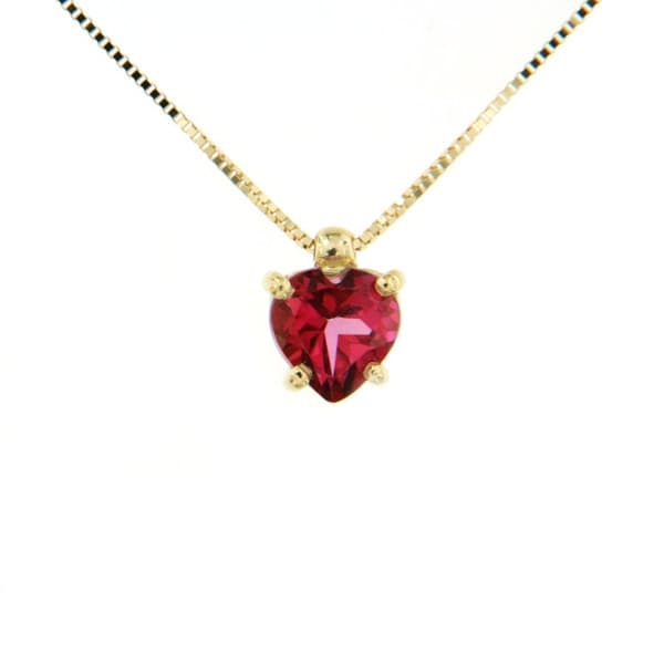 CARA DIAMANTI Gold Necklace with Pink Topaz CLN1604PT