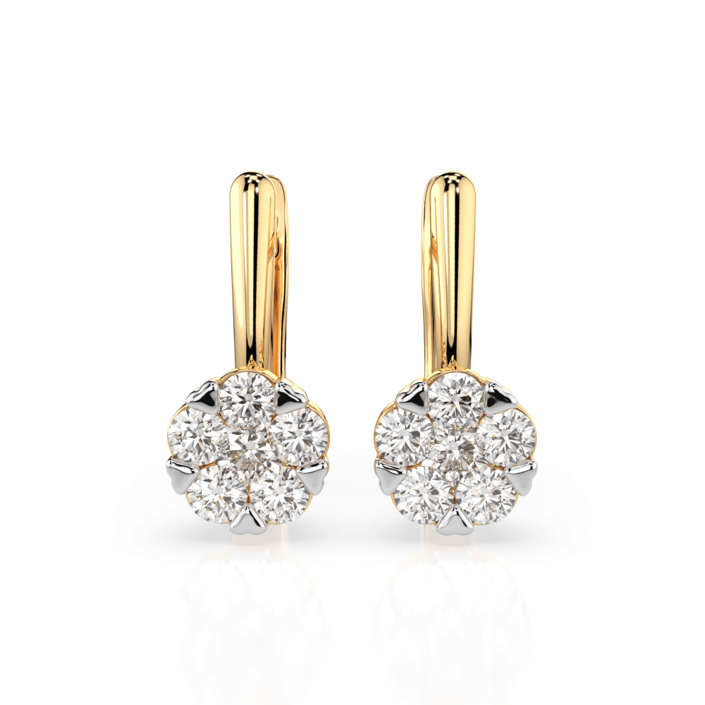 CARA DIAMANTI Gold Earrings with Diamonds K102-10015(3.0)Y