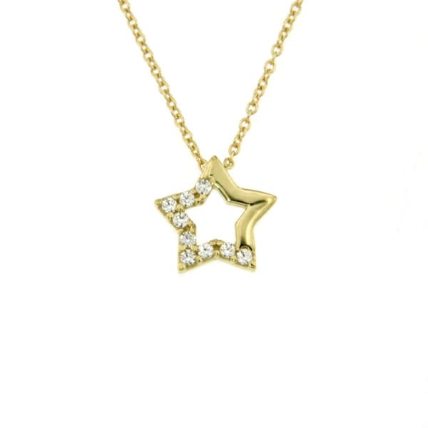 CARA DIAMANTI Gold Necklace with Zirconia P3238