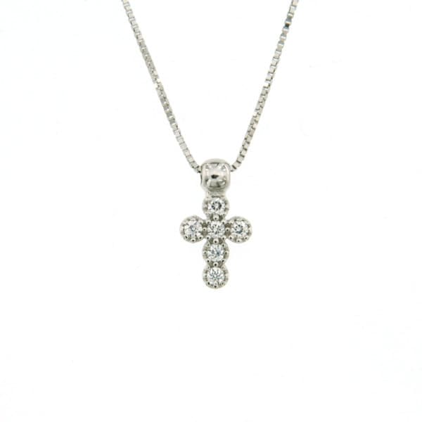 CARA DIAMANTI Gold Necklace with Zirconia P2621