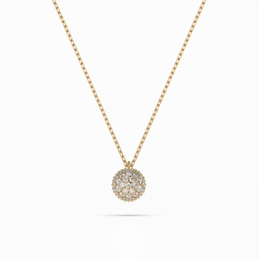 CARA DIAMANTI Gold Necklace with Diamonds K104-10065Y
