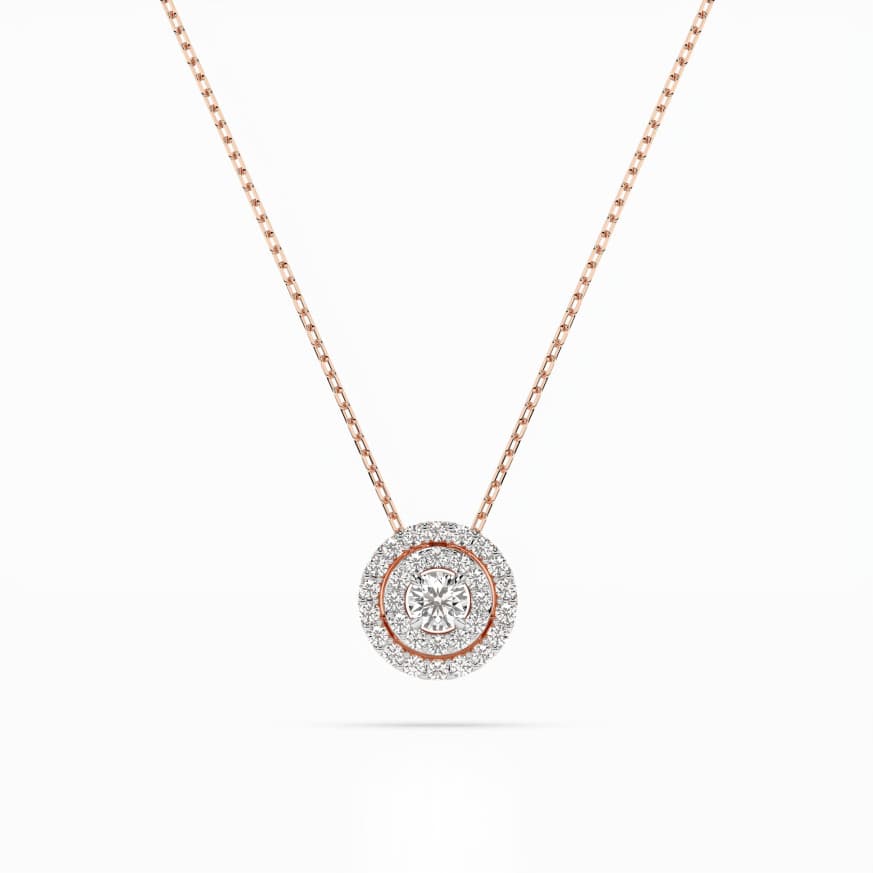 CARA DIAMANTI Gold Necklace with Diamonds K104-10043R