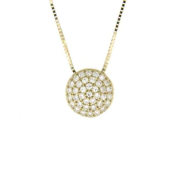CARA DIAMANTI Gold Necklace with Zirconia P3060G