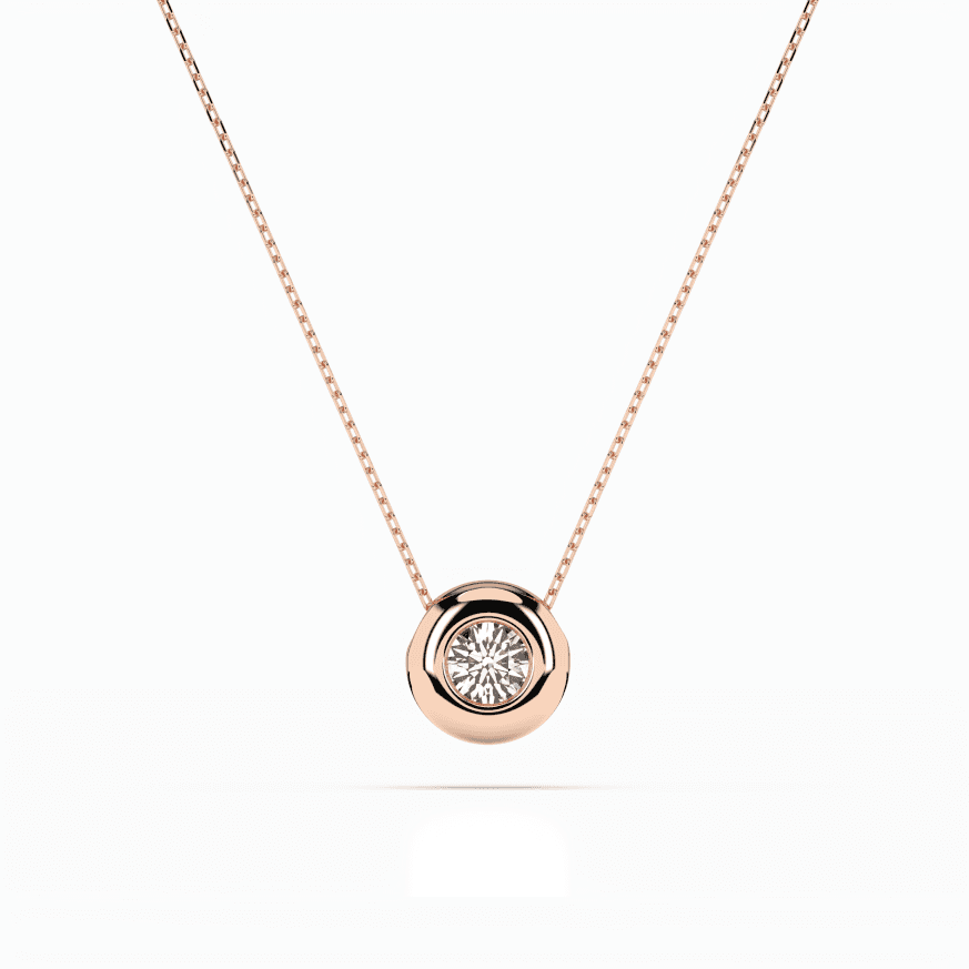 CARA DIAMANTI Gold Necklace with Diamond K104-10007R