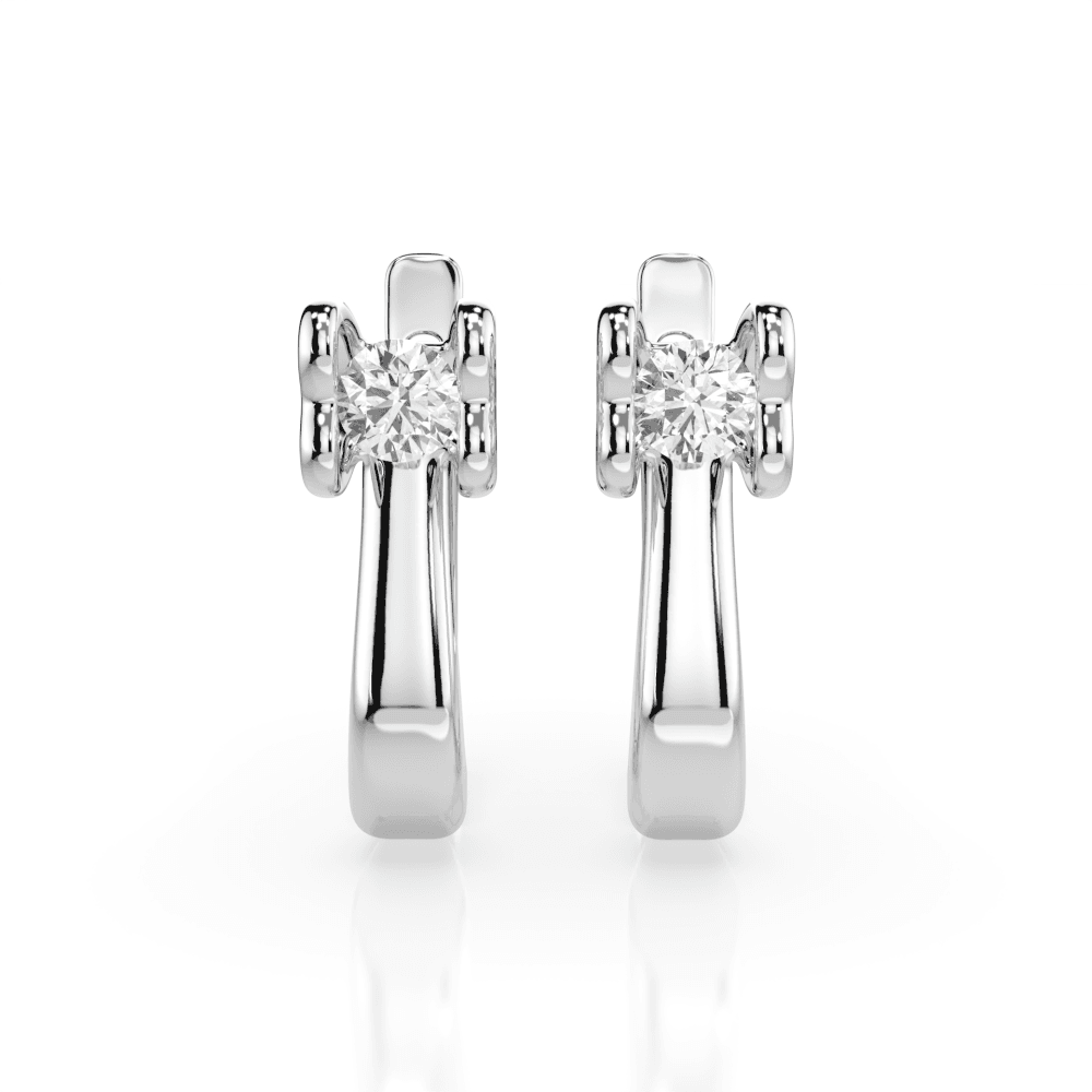 CARA DIAMANTI Gold Earrings with Diamonds K102-10013 2