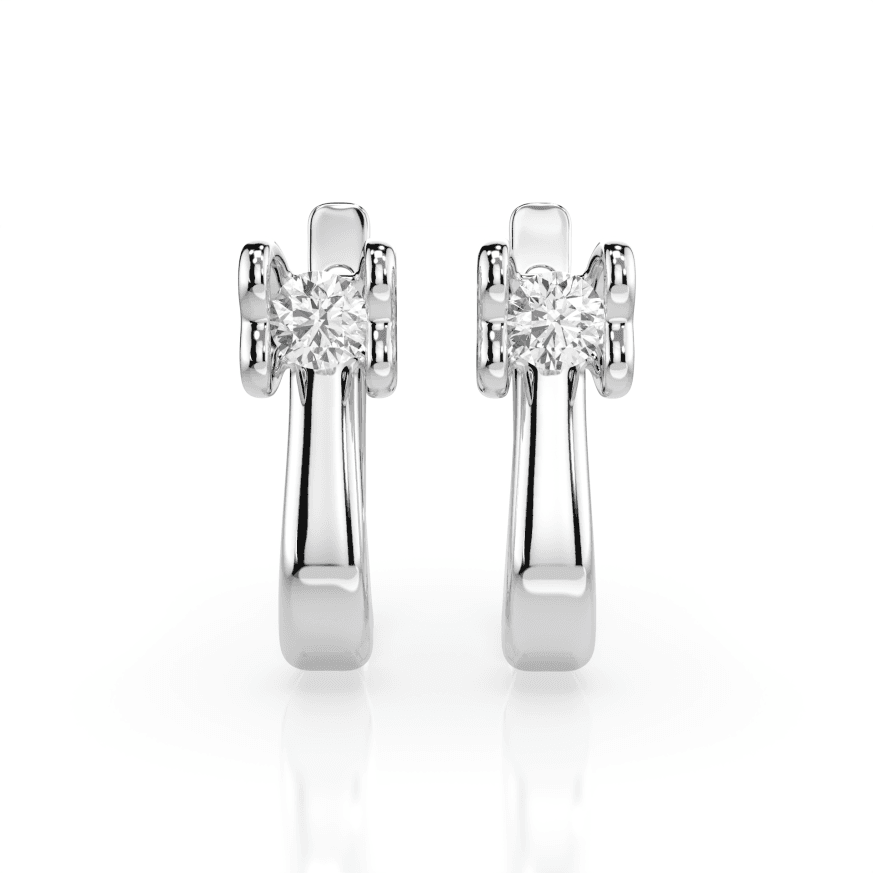 CARA DIAMANTI Gold Earrings with Diamonds K102-10013W