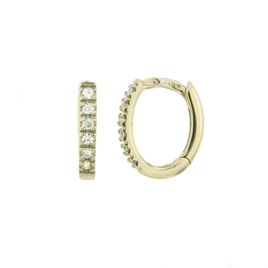 CARA DIAMANTI Gold Earrings with Diamonds BB407Y/0.12ctsSI/H