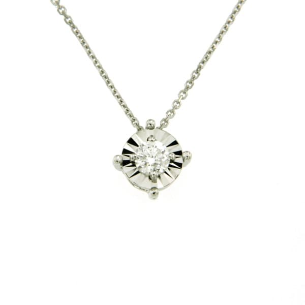 CARA DIAMANTI Gold Necklace with Diamond CLN1559W/0.15ctSI/H