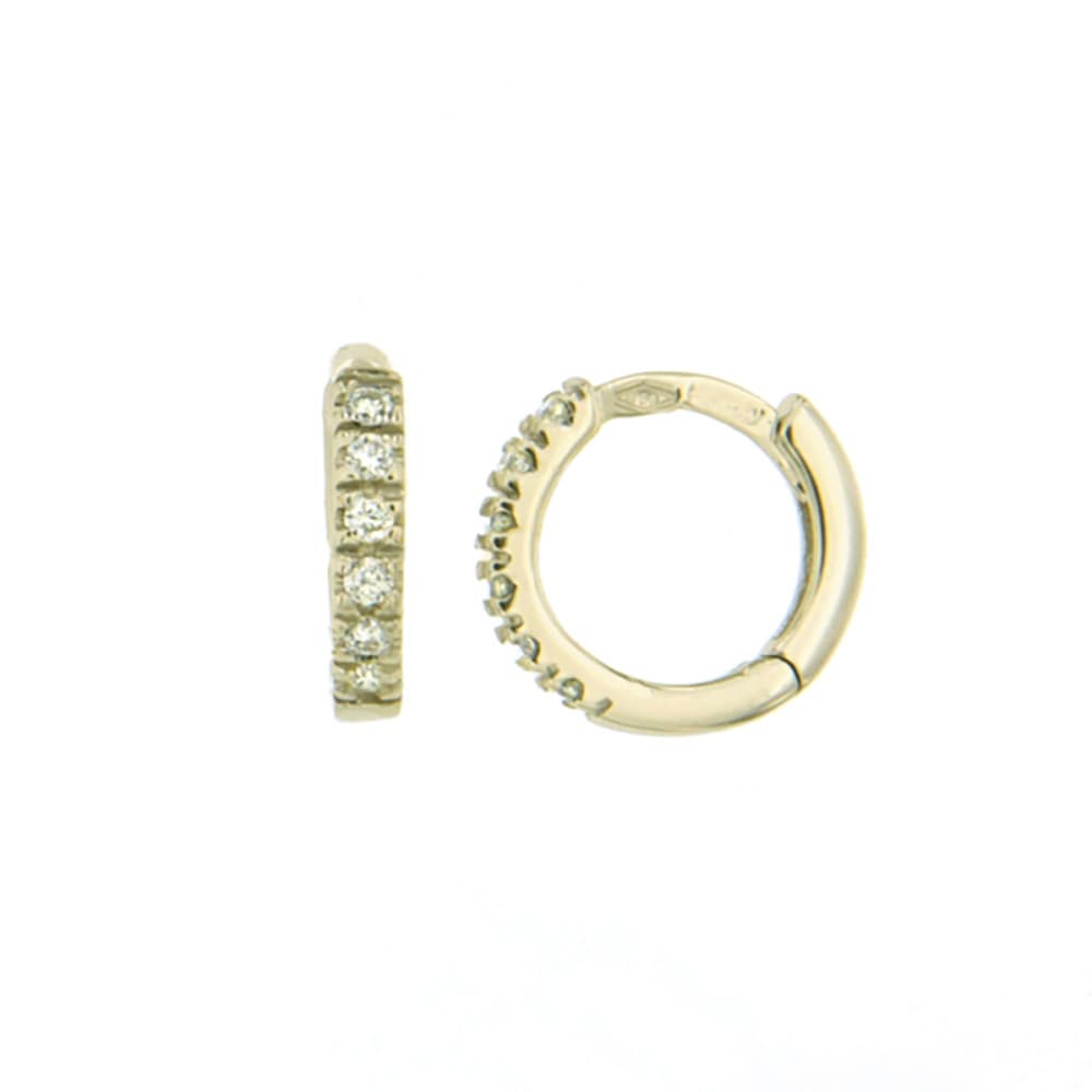 CARA DIAMANTI Gold Earrings with Diamonds BB0406Y/0.12ctsSI/H