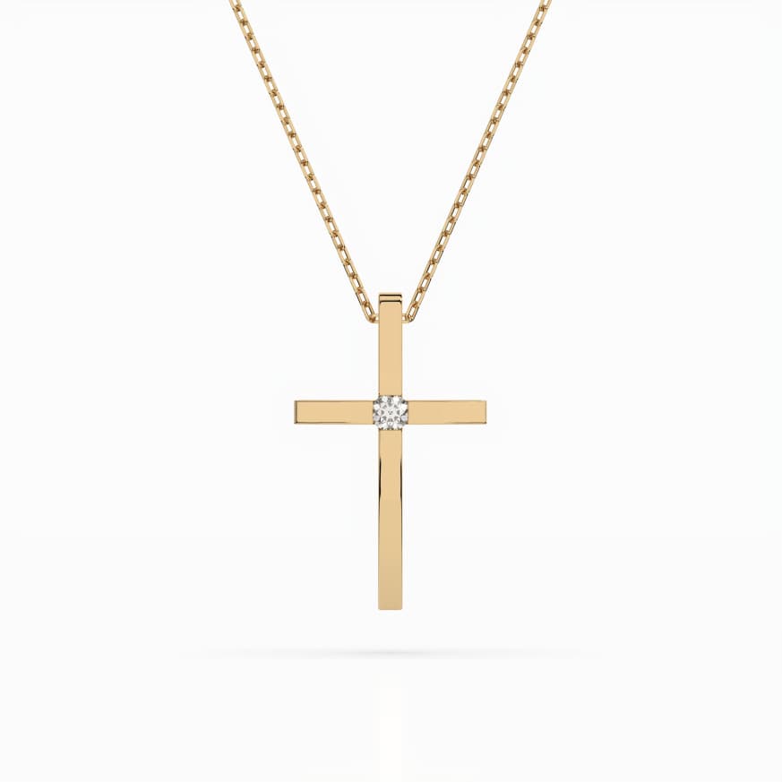 CARA DIAMANTI Gold Necklace with Diamonds K104-10031Y