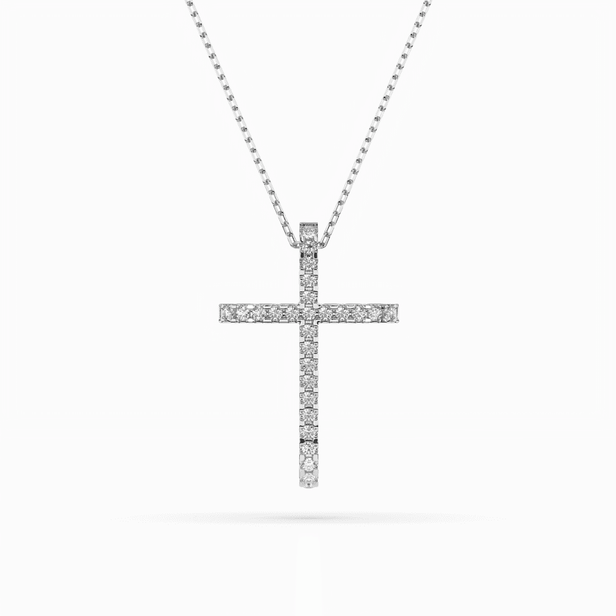 CARA DIAMANTI Gold Necklace with Diamonds K104-10026W