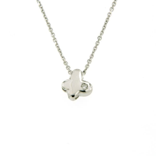 CARA DIAMANTI Gold Necklace with Diamond CLN1530W/0.005ctSI/H