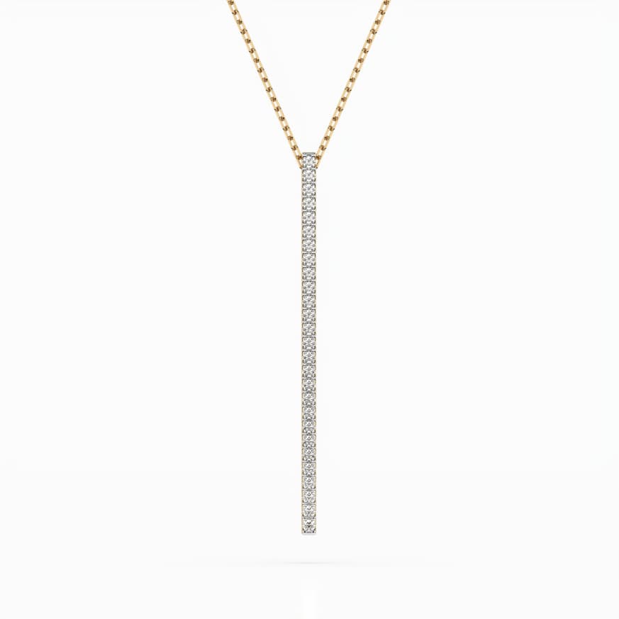 CARA DIAMANTI Gold Necklace with Diamonds K104-10050Y