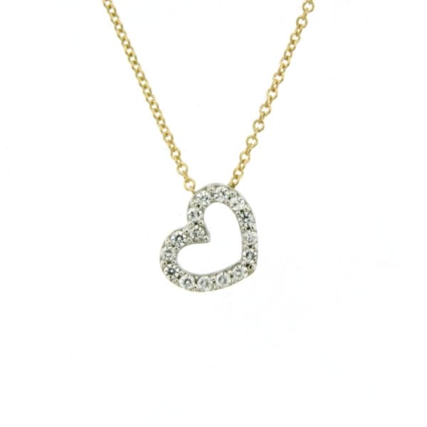 CARA DIAMANTI Gold Necklace with Zirconia P2526