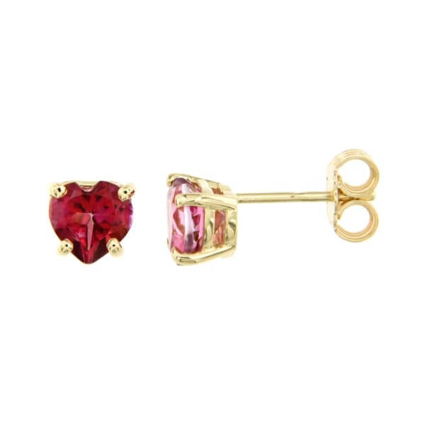 CARA DIAMANTI Gold Earrings with Pink Topaz B0519PT