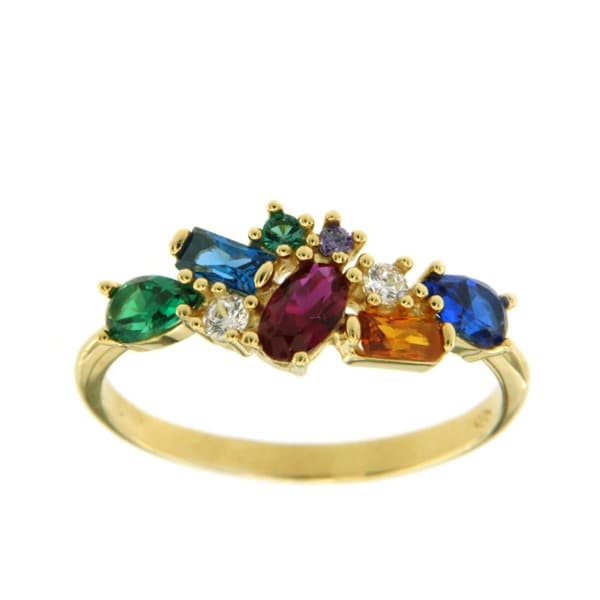CARA DIAMANTI Gold Ring with Zirconia A4039 C4