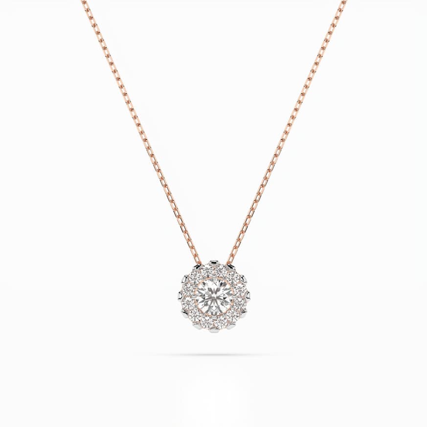 CARA DIAMANTI Gold Necklace with Diamonds K104-10044R