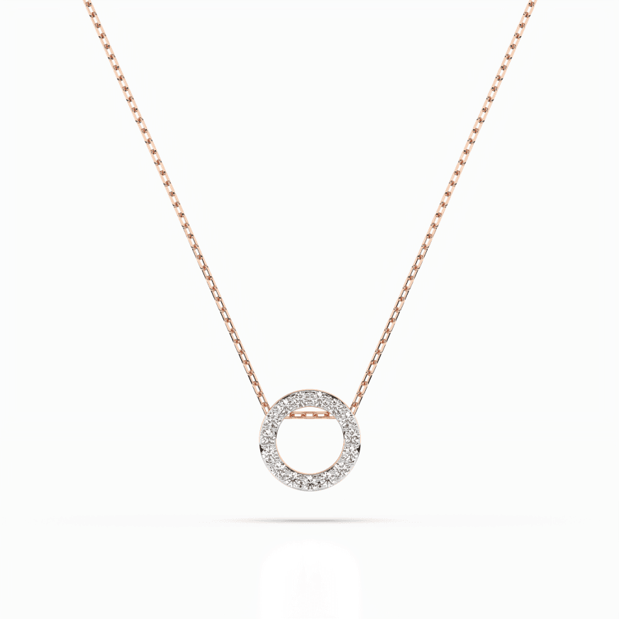 CARA DIAMANTI Gold Necklace with Diamonds K104-10028W