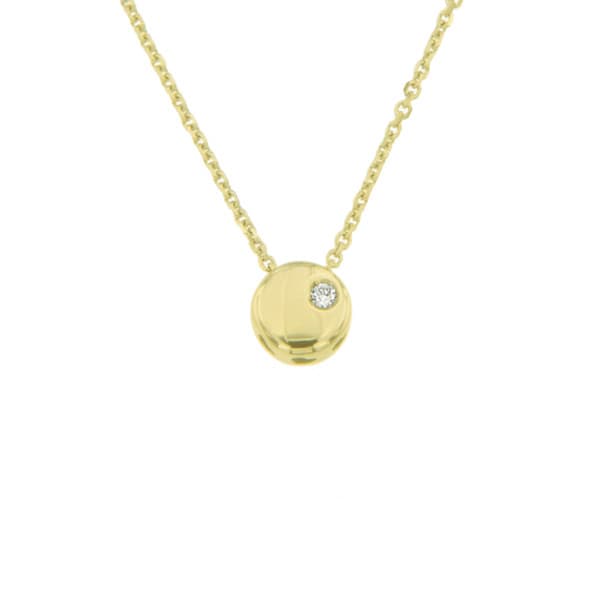 CARA DIAMANTI Gold Necklace with Diamond CLN1529Y/0.005ctsSI/H