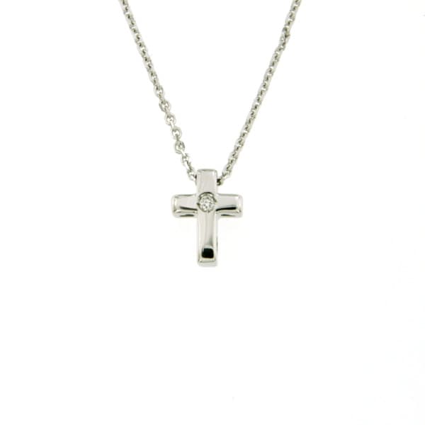 CARA DIAMANTI Gold Necklace with Diamond CLN1533W/0.005ctSI/H