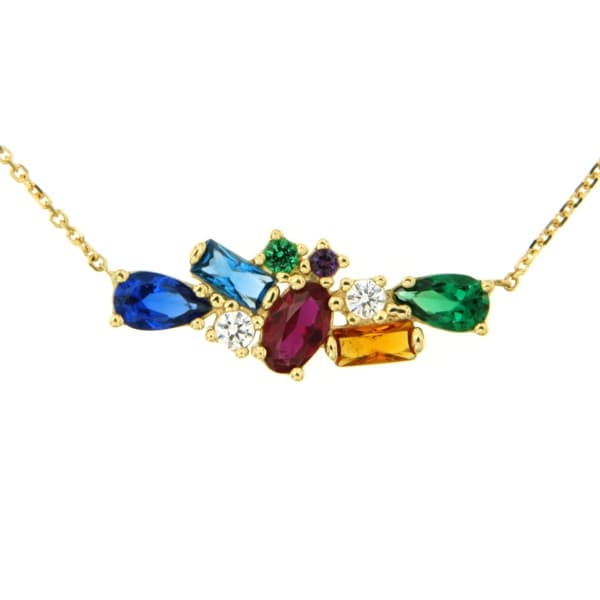 CARA DIAMANTI Gold Necklace with Zirconia P3607 C4