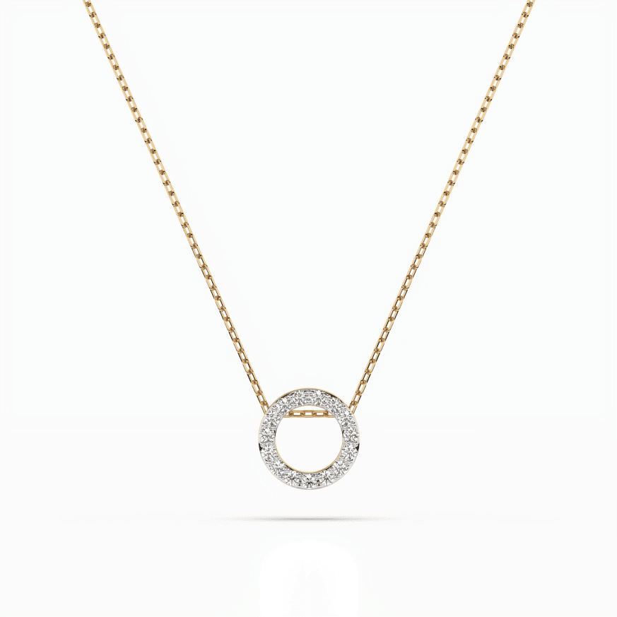 CARA DIAMANTI Gold Necklace with Diamonds K104-10028Y