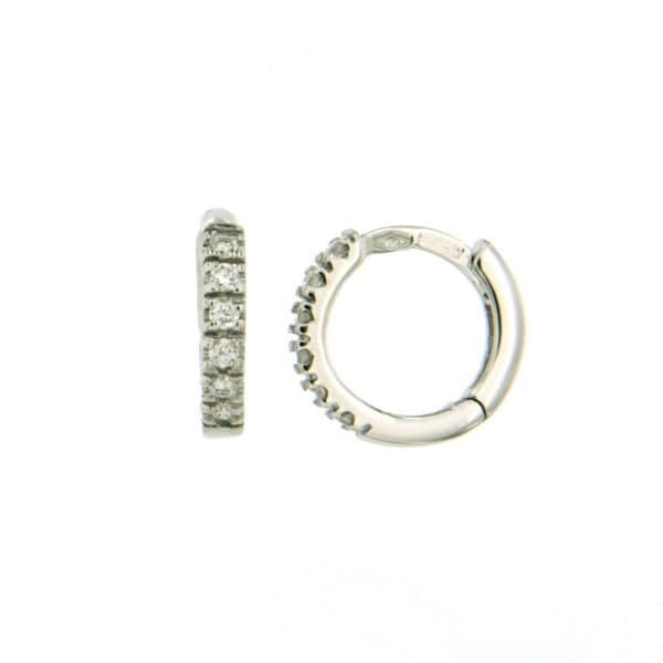 CARA DIAMANTI Gold Earrings with Diamonds BB0406W/0.12ctsSI/H