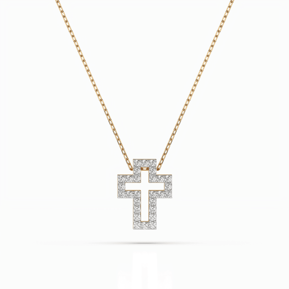 CARA DIAMANTI Gold Necklace with Diamonds K104-10030