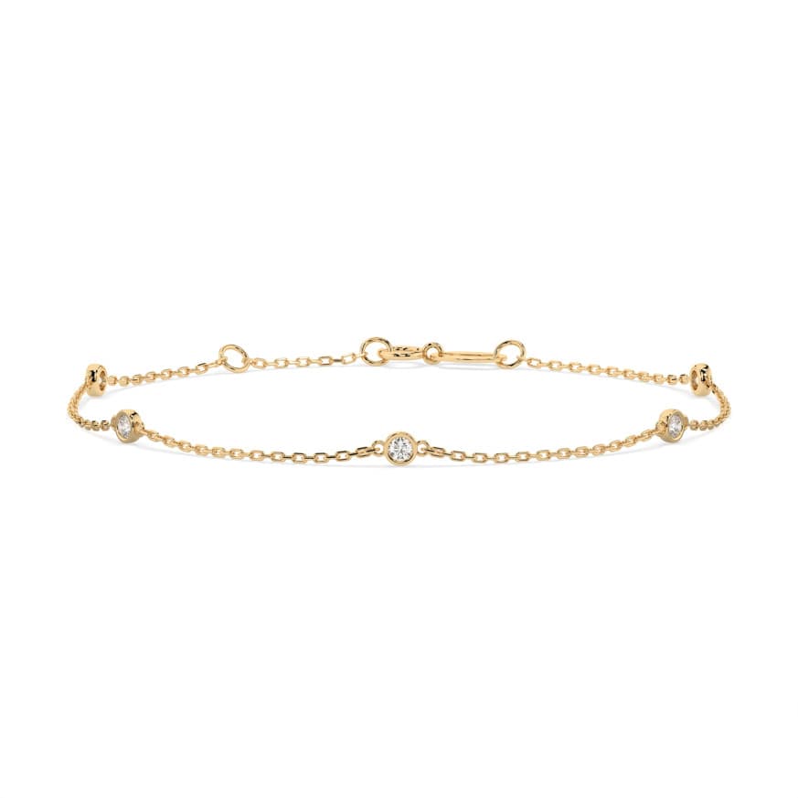 CARA DIAMANTI Gold Bracelet with Diamonds K105-10008Y