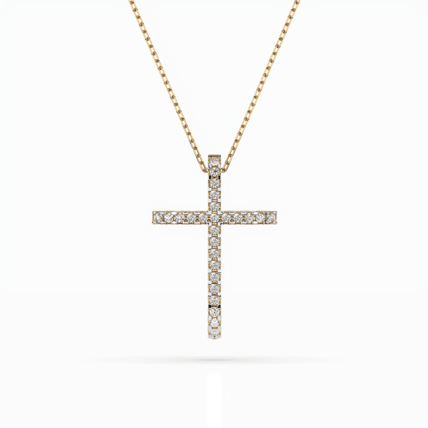 CARA DIAMANTI Gold Necklace with Diamonds K104-10026Y
