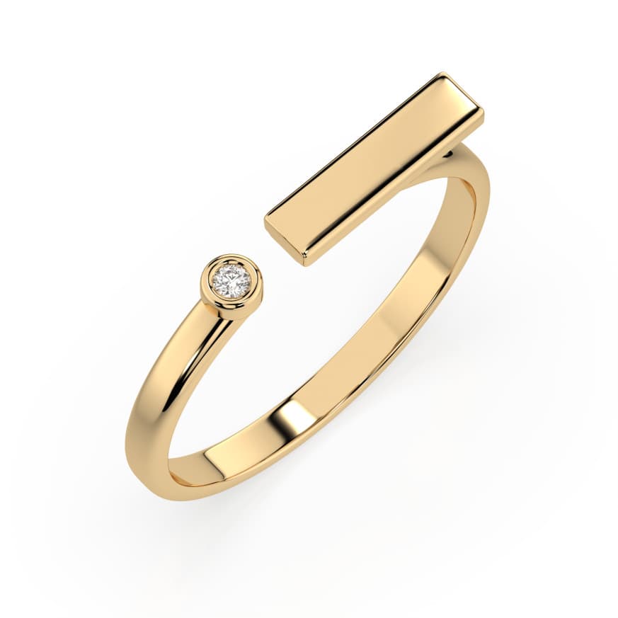 CARA DIAMANTI Gold Ring with Diamond K101-10066