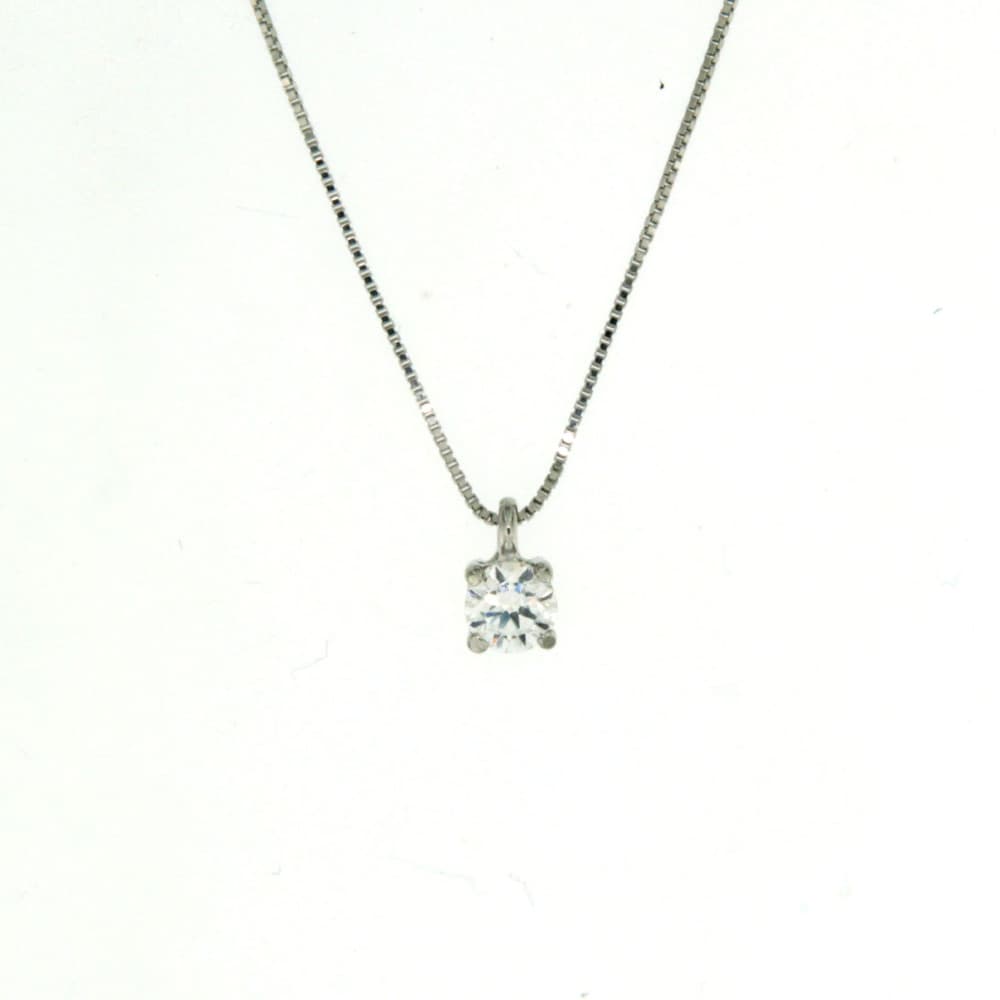 CARA DIAMANTI Gold Necklace with Zircon P1944