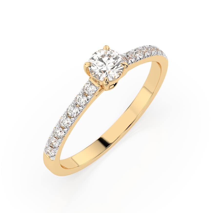 CARA DIAMANTI Gold Ring with Diamonds K101-10094Y