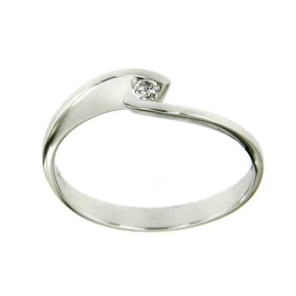 CARA DIAMANTI Gold Ring with Diamond AA0441W/0.05ctsSI/H