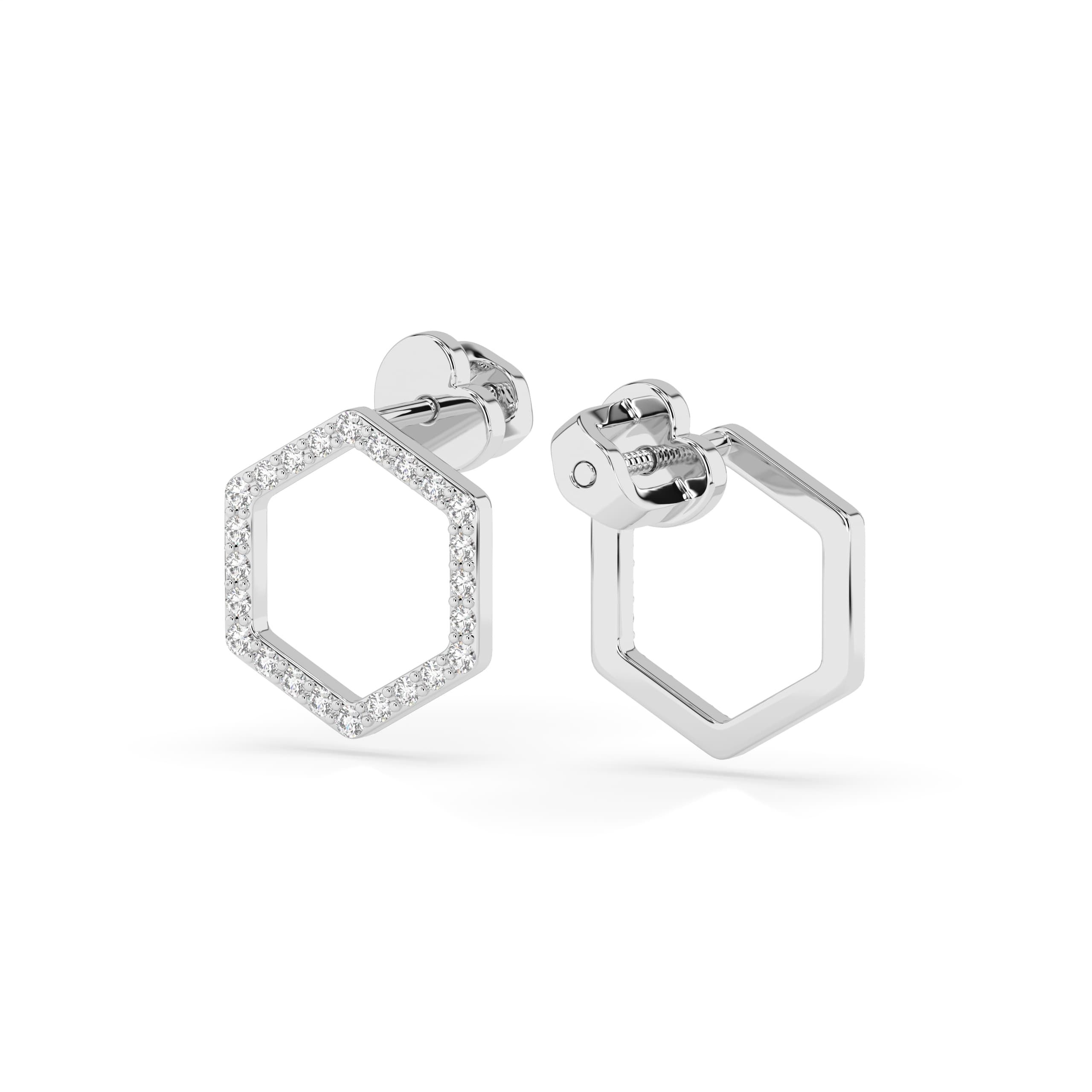 Minimalism Diamond Earrings 102-10167 3