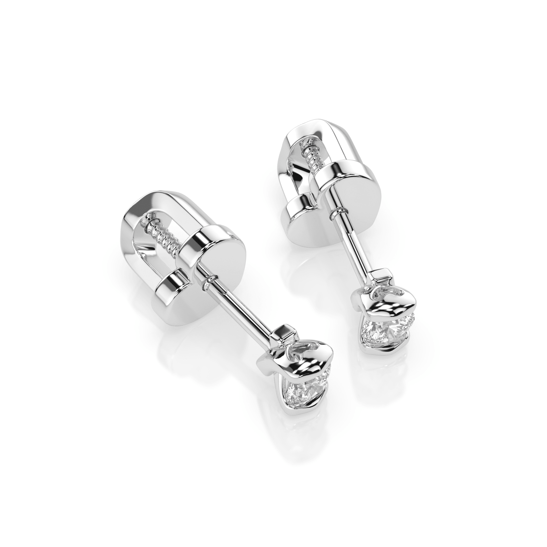 Solitaire Butterfly Diamond Earrings 102-10016(2.5) 3