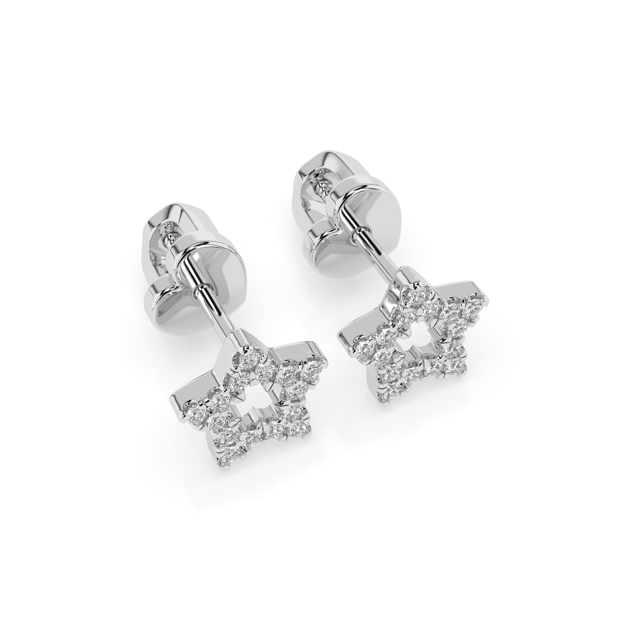 Minimalism Diamond Earrings 102-10054 2