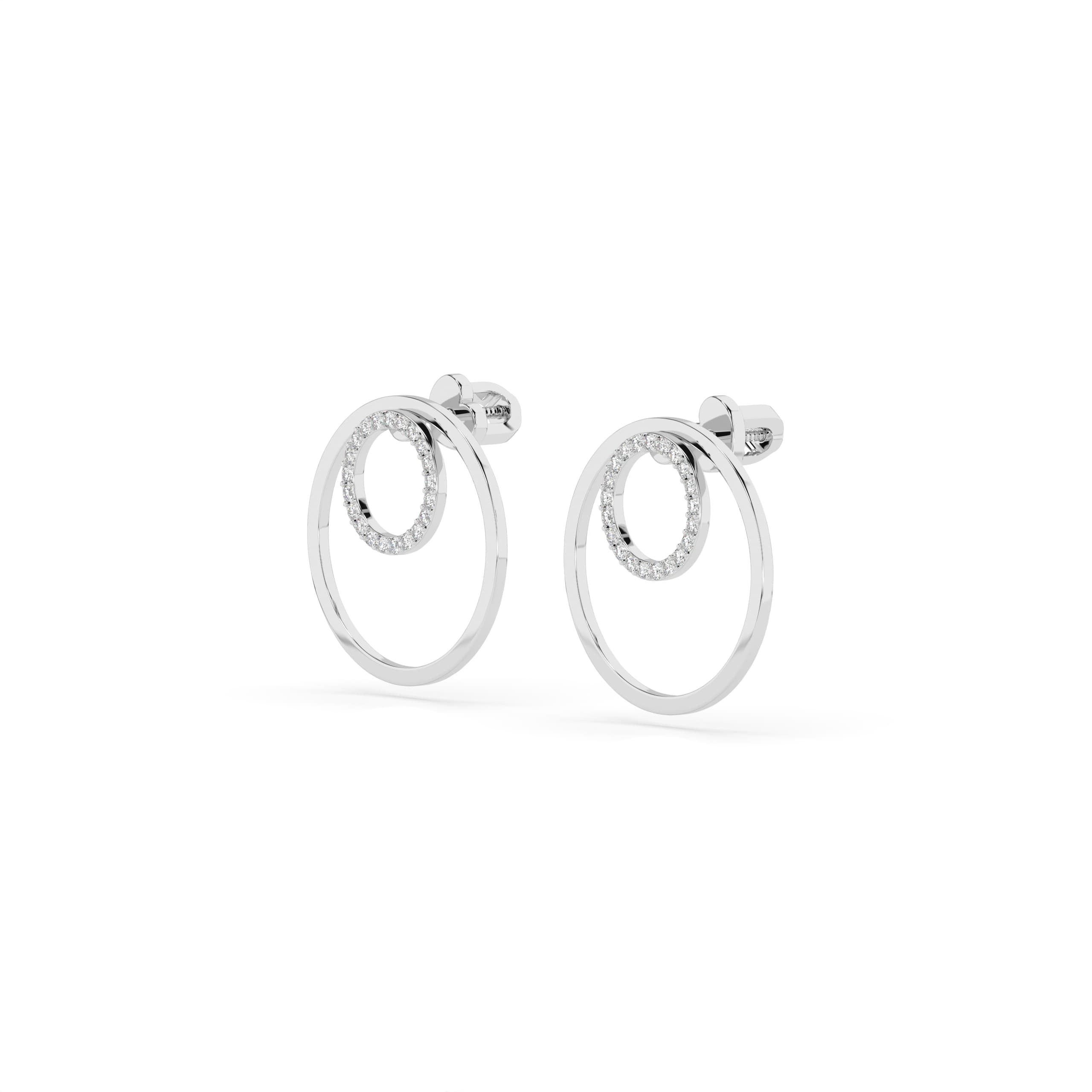 Minimalism Diamond Earrings 102-10165 2