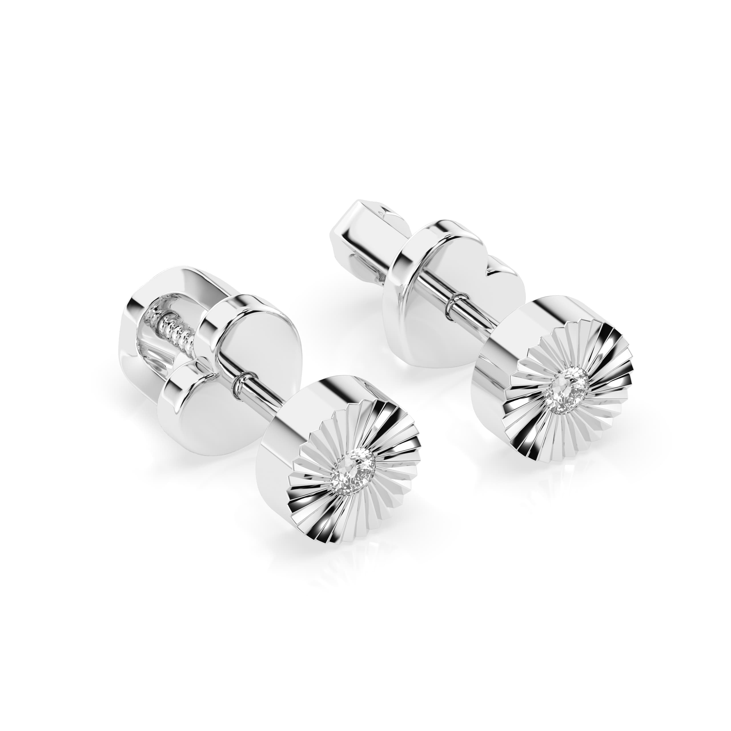Minimalism Diamond Earrings 102-10049 2
