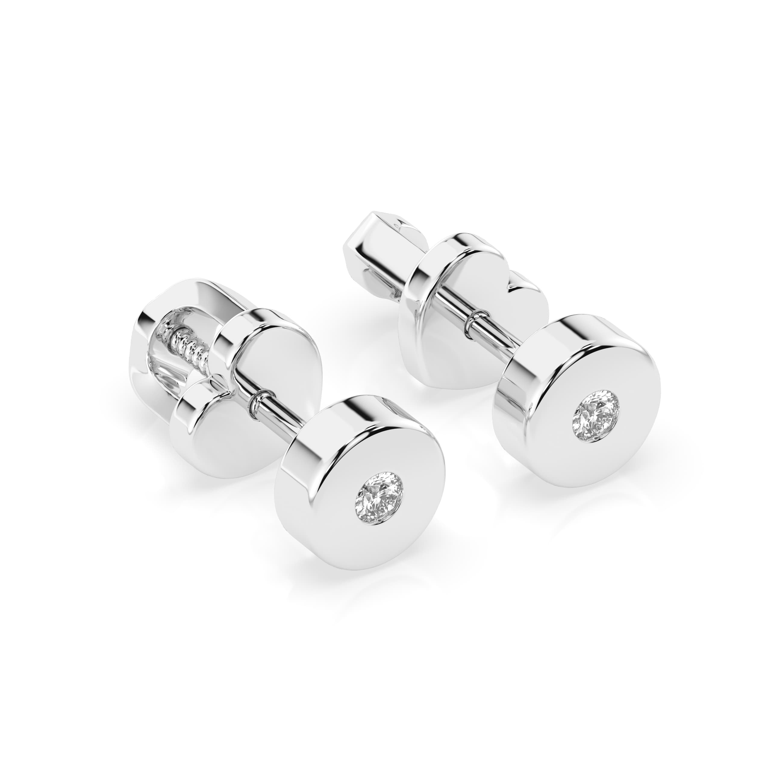 Solitaire Butterfly Diamond Earrings 102-10050 2