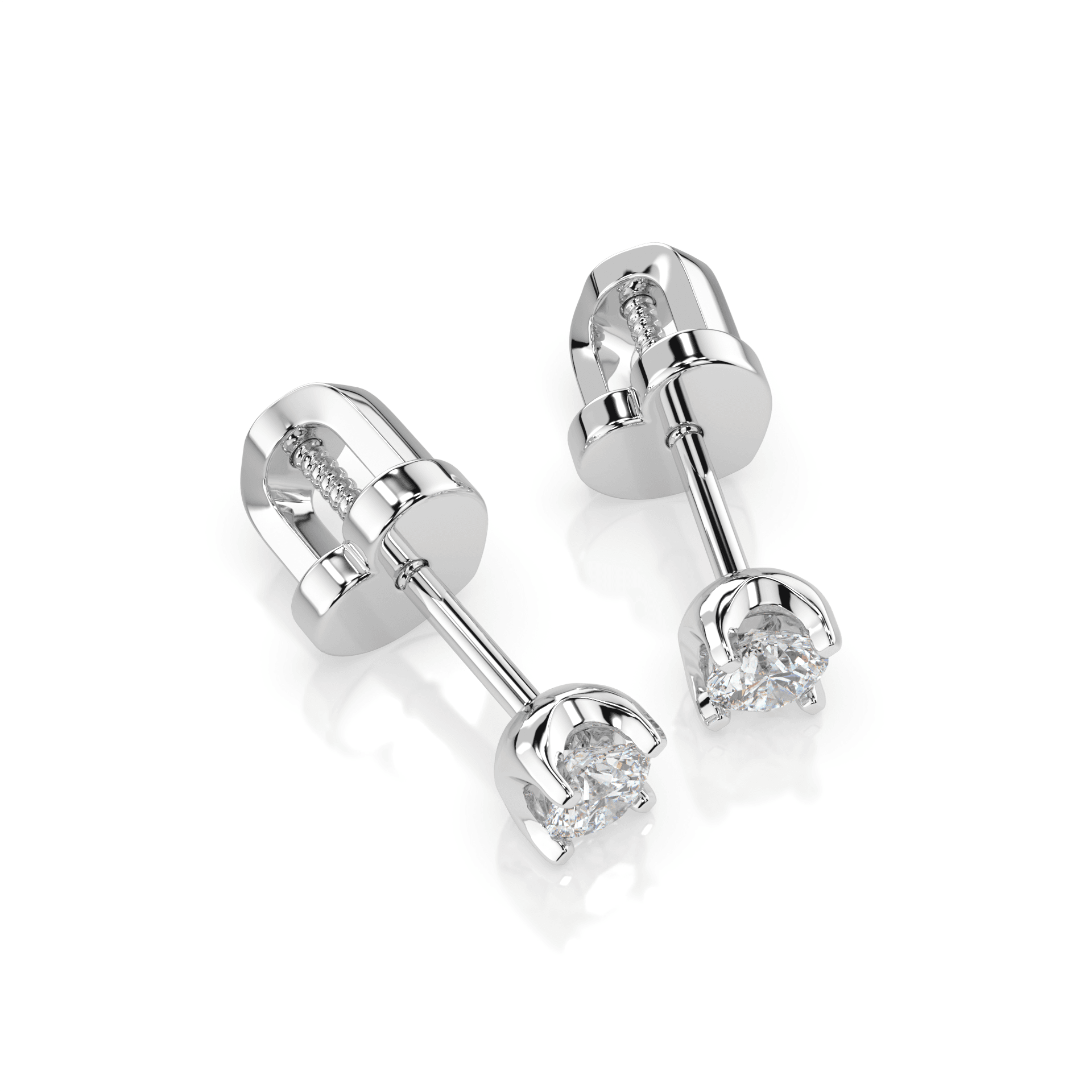 Solitaire Butterfly Diamond Earrings 102-10020(3.0) 3